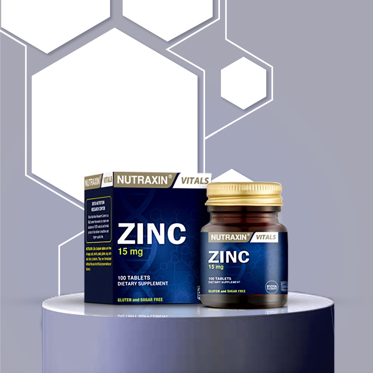 Goedkoopste Nutraxin Zinksulfaat - Zinksupplement 15 mg 100 tabletten