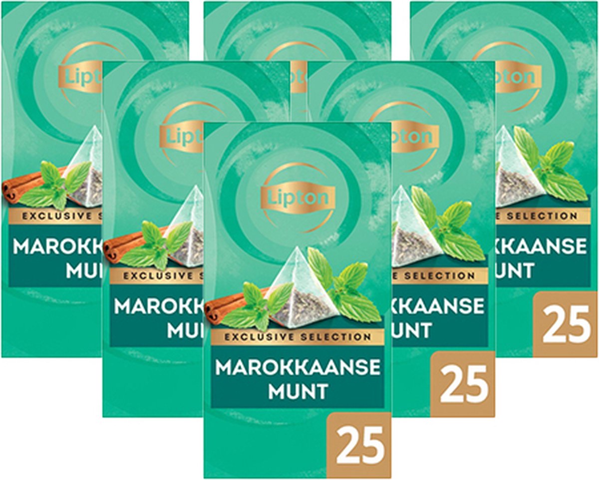 Thee lipton exclusive marokkaanse munt - 6 stuks