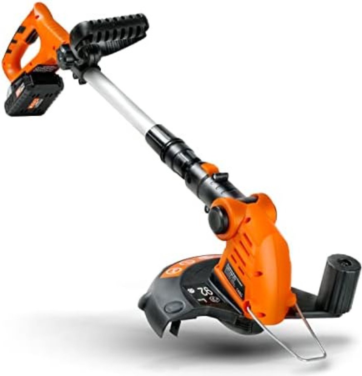 Boosmaaier accu Boosmaaier electrisch Bosmaaier elektrisch 2-in-1 Elektrische Grasmaaier Snoerloos 20V Zwart Oranje
