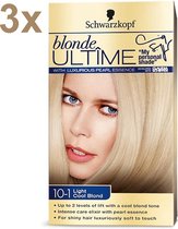 Schwarzkopf - Ultiem Blond - Haarverf - 10-1 Licht Blond - 3 Stuks - Voordeelverpakking