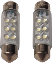 Buislampjes LED in set van twee stuks 12V Super helder licht.