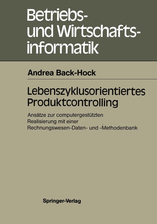 Lebenszyklusorientiertes Produktcontrolling - cover