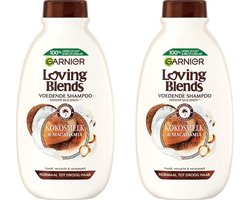 Garnier Shampoo - Loving Blends Kokosmelk & Macadamia - 2 x 300 ml