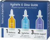 Skincyclopedia | Hydrate & Glow Guide | Hydratatie | Stralende huid | Anti pigmentatie | Anti rimpels | Complete Verzoring Set