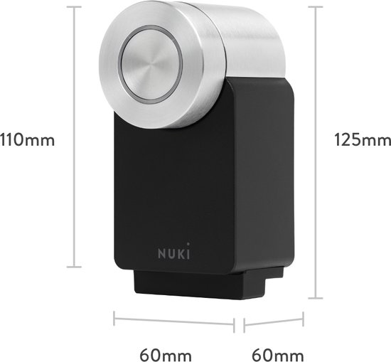Nuki Smart Lock 4.0 Pro Zwart + Keypad 2.0 + Door Sensor | Toegang met app, vingerafdruk en pincode - Nuki