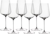 Set de Verres à vin en cristal de Luxe - 6 pièces - Vin Witte - Haute qualité - Capacité 38 cl - Dimensions élégantes - Belle apparence - Perfect pour toute occasion - Idéal pour les amateurs de vin - Ajoutez de la classe à votre table