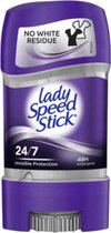 Lady Speed Stick Invisible Protection 24/7 Deodorant Gel - Zorgeloze Frisheid - Bescherming die Onzichtbaar Blijft - 2 x 65g