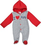 Supercool - Combishort sweat à capuche - I love Papa - Taille 3-6 mois