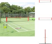 vidaXL Filet de tennis - Polyester - Cadre en acier - 500 x 100 x 87 cm - Convient aux joueurs débutants et expérimentés - Sac de transport inclus - Filet de tennis
