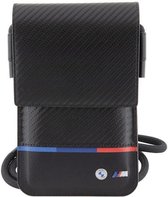 BMW Carbon Tricolor Heuptas (Scherm tot 7 Inch) - Zwart