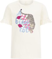 WE Fashion Meisjes T-shirt met embroidery