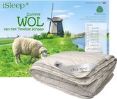 iSleep Wollen 4-Seizoenen Dekbed - 100% Wol - Tweepersoons - 200x220 cm