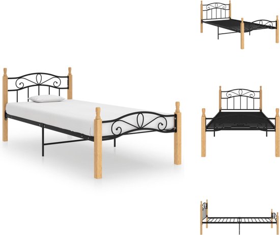 vidaXL Metalen Bedframe - Designer - Bedden - 210x107x90cm - Montage vereist - Bed