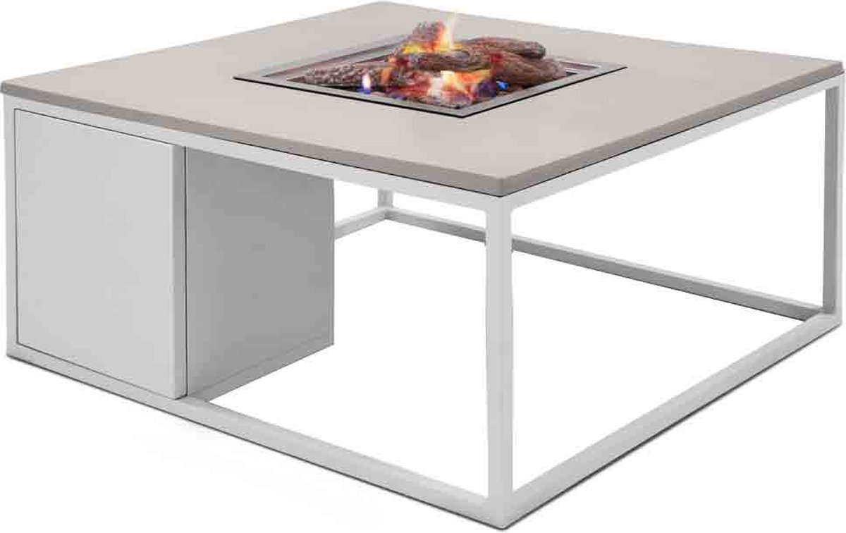 Cosi Fires - Vuurtafel Cosiloft white / grey - Vuurtafels - Aluminium - Grijs