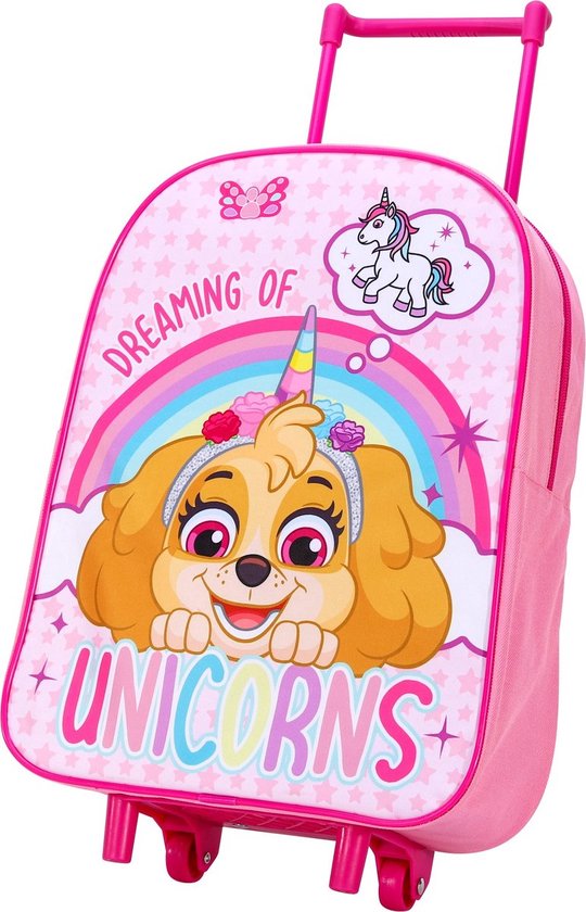 Paw Patrol Skye Unicorn Trolley Koffertje Vakantie Logeren