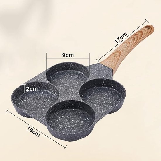 Poêle à Omelette Double - BRA - Efficient Duo - 20 cm - Fonte d'Aluminium - Antiadhésif 100% PFOA - Maison