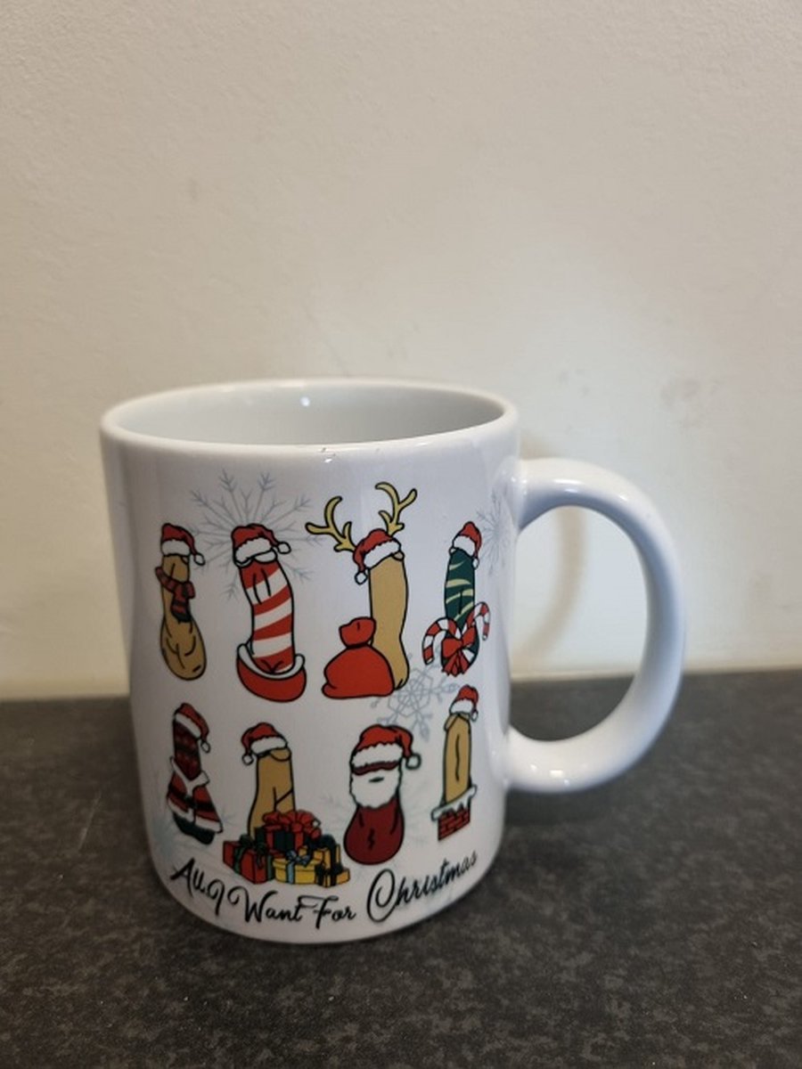LBM grappige Kerst koffie mok - All I Want For Christmas
