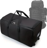 Beschermhoes met wielen voor grote rugzak - reistas 79 x 39 x 40cm - flightbag voor backpack – hoes rugzak regenhoes