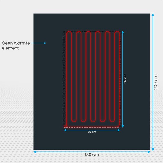 Auronic Elektrische Deken - 200 x 180 cm - 2 Persoons Warmtedeken - 3 Warmtestanden met Timer - Verwarmingsdeken - Antraciet