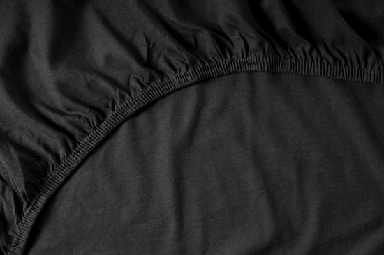 Beter Bed Select Hoeslaken Beter Bed Select Jersey - 160 x 200/210/220 cm - zwart