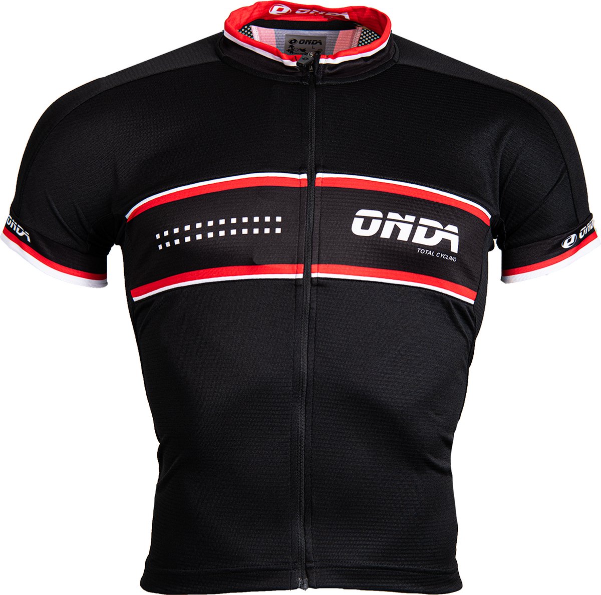 ONDA Fietsshirt korte mouw dames Zwart Rood Wit - Pro - XXL