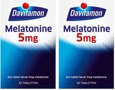Bol.com Davitamon Melatonine 5mg - 2 x 30 tabletten aanbieding