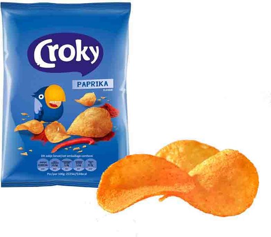 5+1 Croky Chips Paprika 40gr - GRATIS