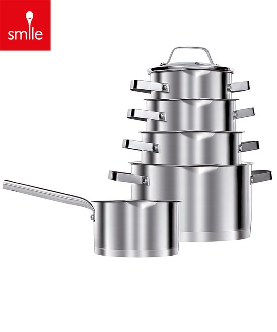 Foto: Smile mgk 11 pannenset rvs inox 10 delig