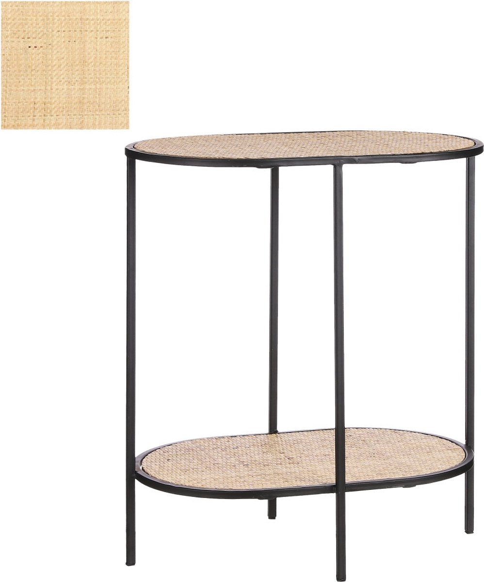 Mica Decorations Salto Bijzettafel - 45x30x51 cm - Ijzer - Bruin