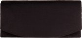 Sac de soirée - Velours Zwart - Fermeture magnétique - Chaîne bandoulière - 20x10cm