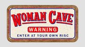 Houten tekstplaat "Woman Cave"