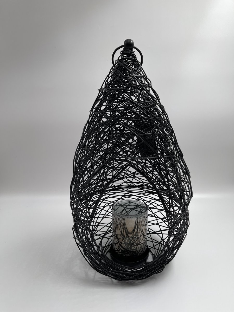Lantaarn windlicht Colmore 27 x 27 x h59 cm
