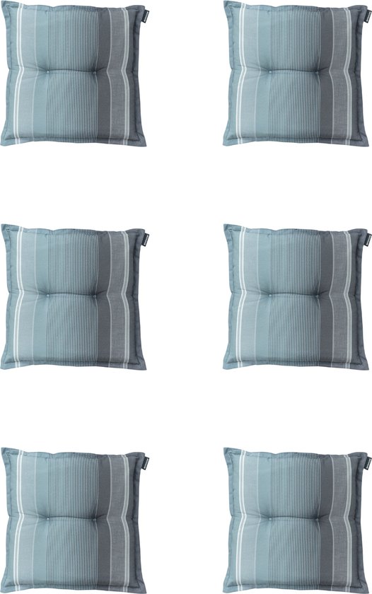 Madison - Coussin d'assise - Universel - 6 pcs - 50x50cm - Stef Grey - Grijs