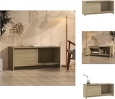 vidaXL TV-meubel Stereokast - 90 x 35 x 40 cm - Sonoma eiken - Kast