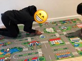 tapis de jeu city fun - tapis de jeu city fun - tapis de jeu - tapis pour enfants - 140 x 200 cm - lavable - antidérapant