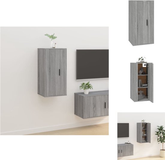 vidaXL TV-meubel - Sonoma Eiken - 40 x 34.5 x 80 cm (B x D x H) - Kast