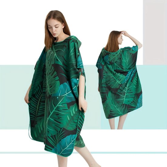 Livano Surf Poncho pour Adultes - Serviette à langer douce - Femme et homme