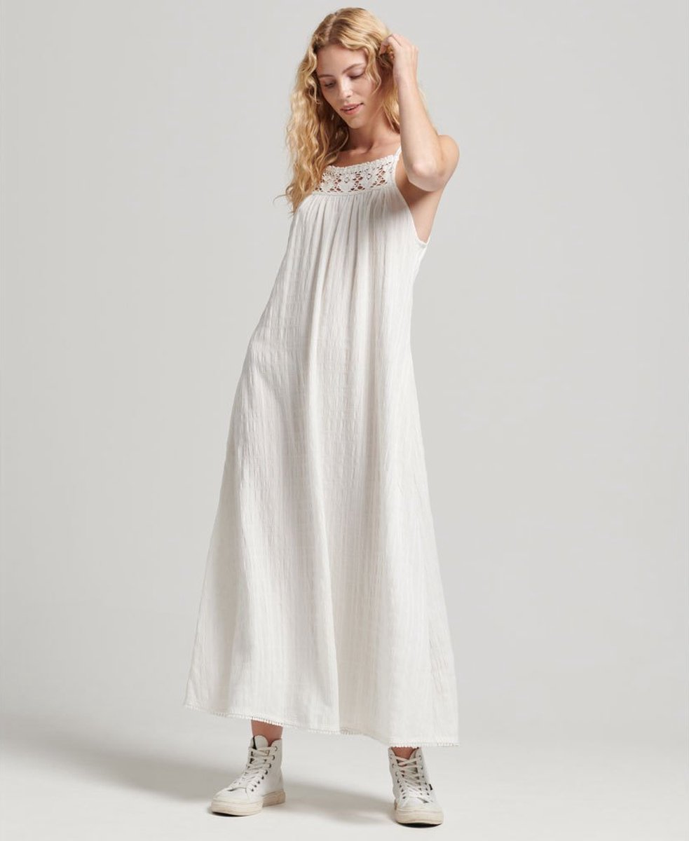 Superdry - Vintage cami-jurk met lange halter - Dames - Jurken