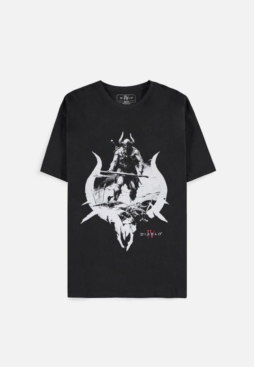 Diablo 4 - Barbarian Heren T-shirt - zwart - S