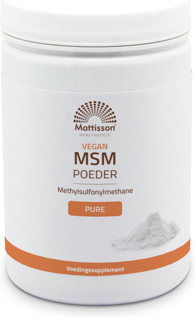 Goedkoopste Mattisson - MSM Poeder - Methyl Sulfonyl Methaan - Puur - 550 Gram
