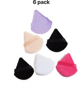 powder puff triangle - make-up spons - driehoek beautyblender - tool - puff set - puff spons - verpakt per 6