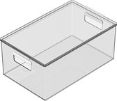 So Clever Boîte de Rangement Classic Clear - 20 x 34 x 14,5 cm (M) - avec couvercle