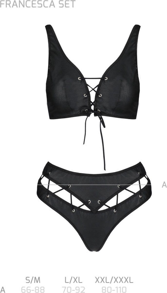 PE Francesca 2pcs set black