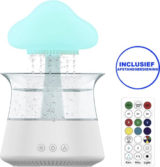 Humidificateur Bruit Blanc 3-en-1 – 8 Sons Naturels, Veilleuse, Minuterie, Diffuseur Parfum – Idéal Sommeil Bébé & Bureau