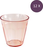 Koziol Bio-Circulaire - Nora Tasse 300 ml Transparent Rose Set de 12 pièces - Bio Circulaire Plastique - Rose