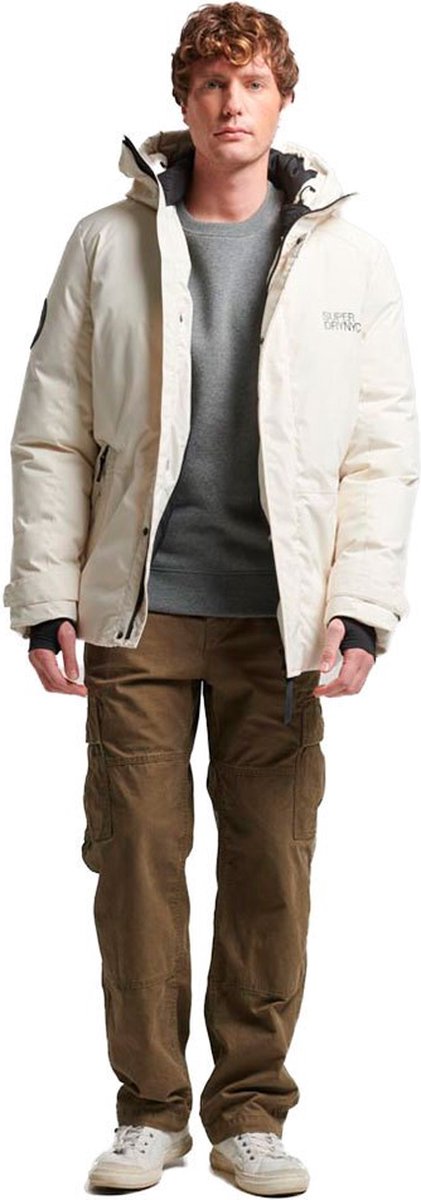 Superdry Gewatteerde City windparka met capuchon Heren Gewatteerde jassen Grijs