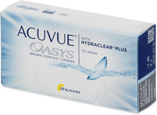 -6.50 - ACUVUE® OASYS with HYDRACLEAR® PLUS - 12 pack - Weeklenzen - BC 8.40 - Contactlenzen - Acuvue