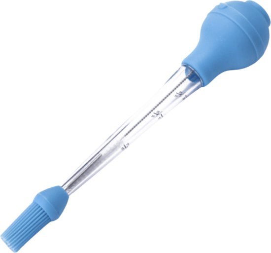 DePango Vlees Injector, Anti-Break 1 oz Turkije Injector Spuit voor Vlees met 2 RVS Vlees Naalden, Crack-proof Plastic Marinade Smaak Injector voor BBQ Roker, Steak, Varkensvlees en Kip