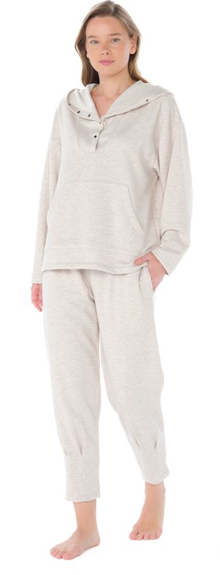 Feyza - Dames Pyjama Set, Lange Mouwen - XL