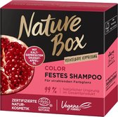 Nature Box shampoo bar Granaatappel 85 gram - Voor gekleurd haar - Shampoobar Pomegranate - Solid shampoo - 99% natuurlijke ingrediënten - Vegan - Recyclebare verpakking